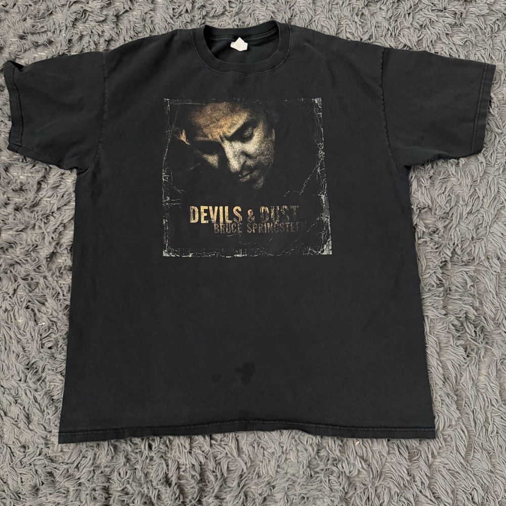 Vintage 2005 Bruce Springsteen Devils & Dust Tour T Shirt 2xl XXL Rock Band Tee